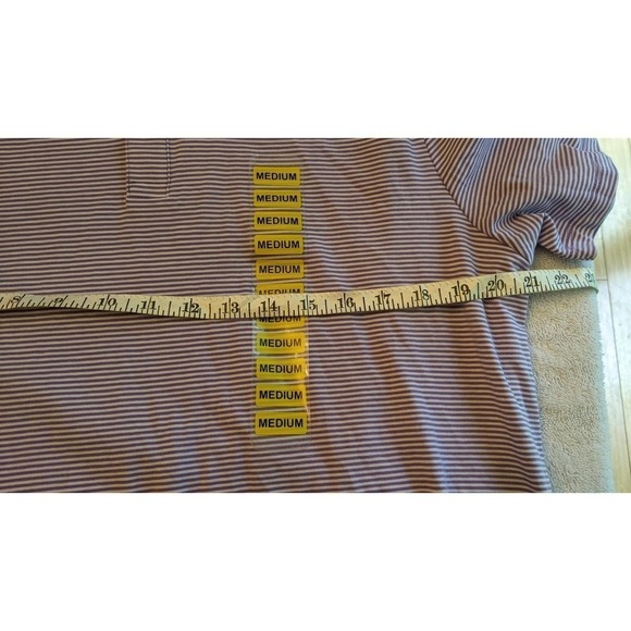 Member's Mark Purple & White Striped Medium Polo NWT - Picture 7 of 10